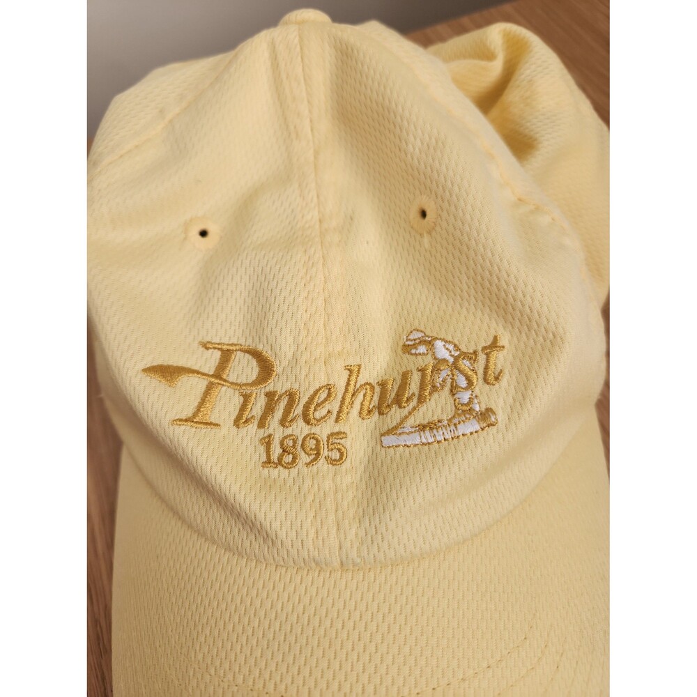 Pinehurst 1895 Yellow Adjustable Hat Cap - image 2